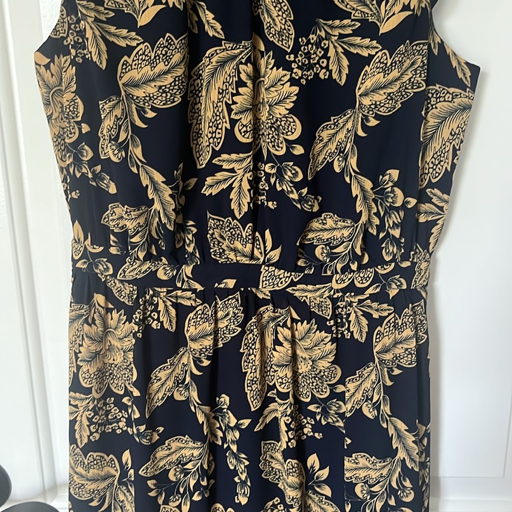 J. Crew Factory Sleeveless Smocked Neck Midi Dress size 2 - Picture 3 of 9